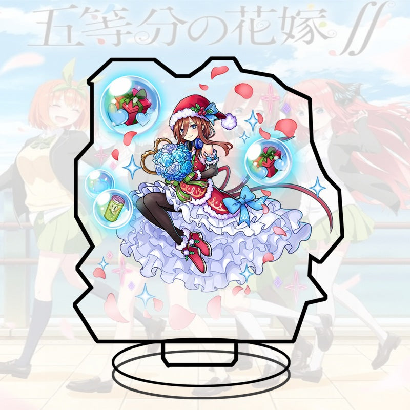 Quintessential Quintuplets Acrylic Stand Miku Ichika Yotsuba Itsuki Heart Anime Figure Desk Decor Gift