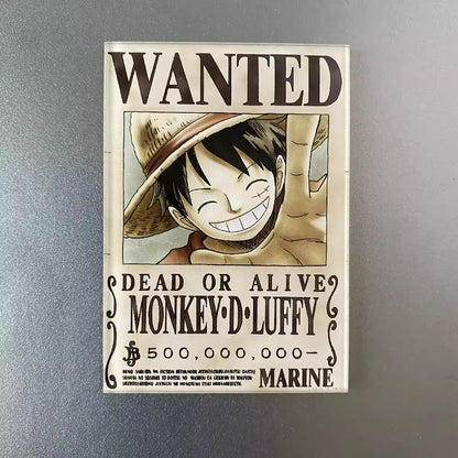 Custom Anime Acrylic Fridge Magnets One Piece Bounty Cartoon Charms Cute Decorative Magnets for Gifts  Souvenirs