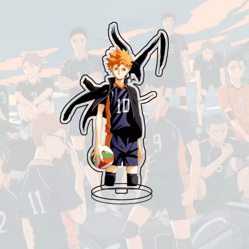 Custom Standee Haikyuu Volleyball Anime Team Acrylic Desktop Stand Figure Hinata Shoyo Kageyama Tobio Gift Decoration