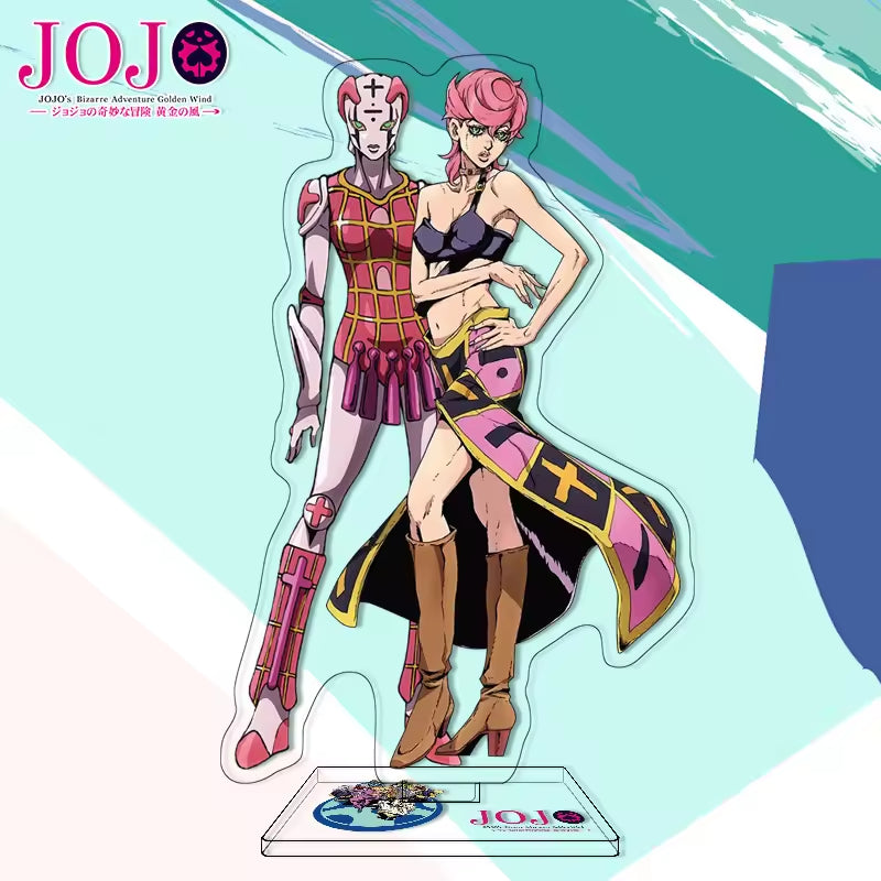 Custom Anime Peripheral Acrylic Figure Stand JOJO's Bizarre Adventure Golden Wind Character Ornament One Piece Dropshipping China