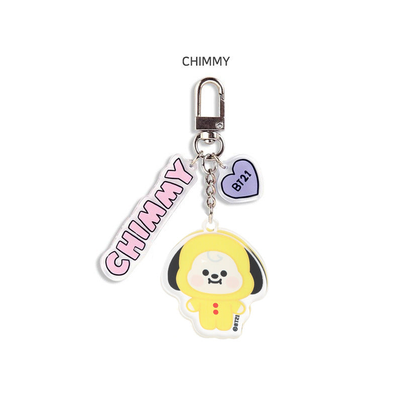 Kpop Idol Custom BTS Acrylic Keychain Cartoon Idol Style Charm Pendant for Gifts Souvenirs Fans