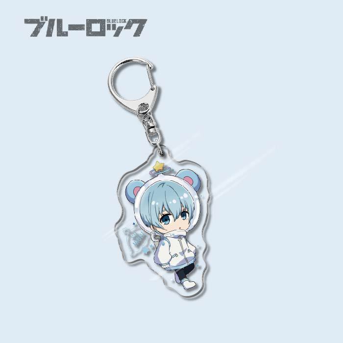 Custom Keychain Designs Anime Blue Lock Cartoon Character Double Sided Acrylic Light Weight UV Printed