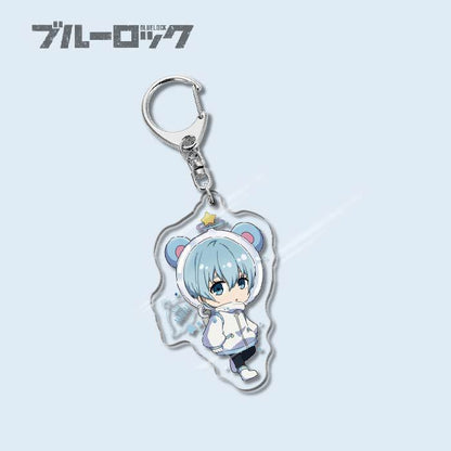 Custom Keychain Designs Anime Blue Lock Cartoon Character Double Sided Acrylic Light Weight UV Printed（副本）