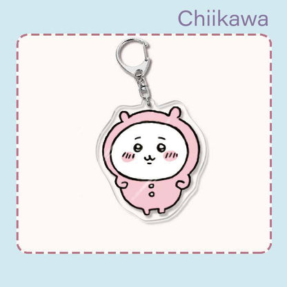 Japanese Anime Chiikawa Acrylic Keychain Hachiware Usagi Cute Lightweight Bag Pendant Decoration Gift