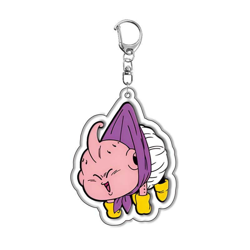 Dragon Ball Acrylic Keychain – Goku, Vegeta, Beerus, Android 18 Super Saiyan Anime Keyring Pendant