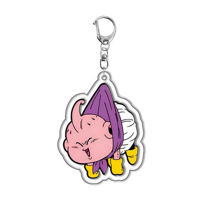 Dragon Ball Acrylic Keychain – Goku, Vegeta, Beerus, Android 18 Super Saiyan Anime Keyring Pendant