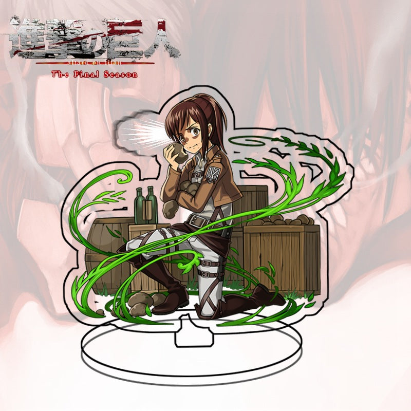 Attack on Titan Acrylic Standee  Eren Yeager Sasha Blouse Anime Figure Desk Decor Collectible Gift