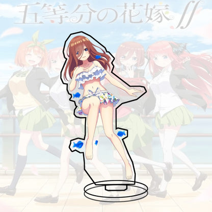 Quintessential Quintuplets Acrylic Stand Miku Ichika Yotsuba Itsuki Heart Anime Figure Desk Decor Gift