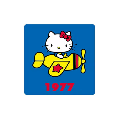 Custom Charm Cute Cartoon Kitty Cat Anniversary  Crystal Glass Soft Magnetic Refrigerator Magnet