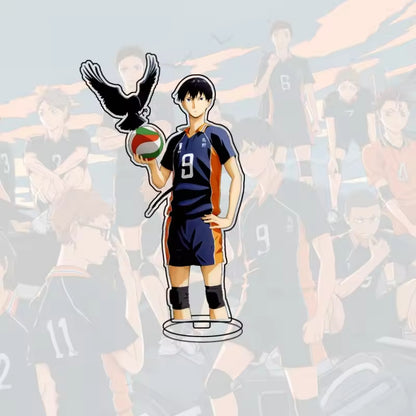 Custom Standee Haikyuu Volleyball Anime Team Acrylic Desktop Stand Figure Hinata Shoyo Kageyama Tobio Gift Decoration