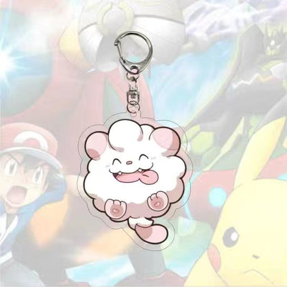 Custom Anime  Acrylic Keychain Multi Color UV Printed Waterproof Cartoon Charm for Gifts Souvenirs