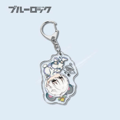 Custom Keychain Designs Anime Blue Lock Cartoon Character Double Sided Acrylic Light Weight UV Printed（副本）
