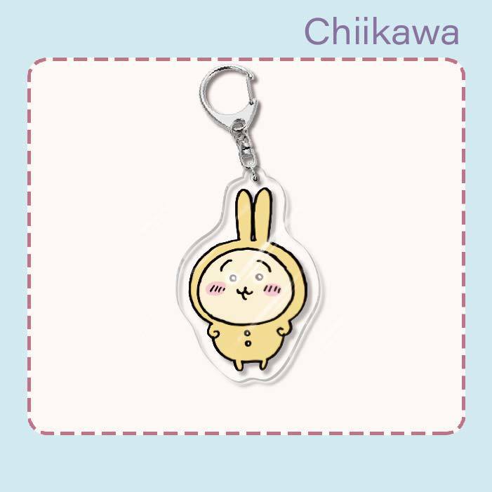 Japanese Anime Chiikawa Acrylic Keychain Hachiware Usagi Cute Lightweight Bag Pendant Decoration Gift