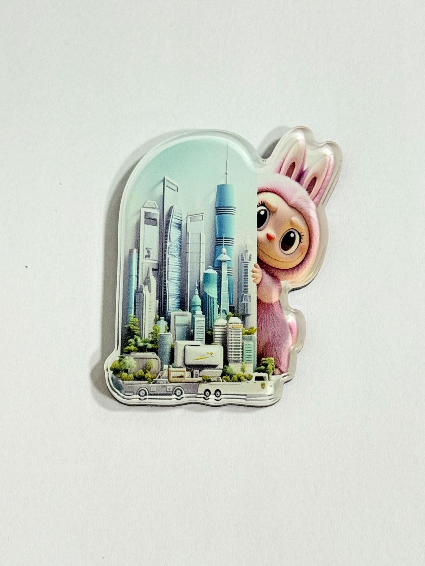 Custom Cute 3D Cartoon Acrylic Fridge Magnets Creative Magnetic Refrigerator Decor