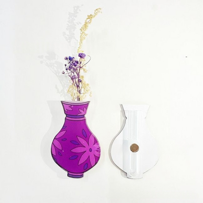Custom Acrylic Vase Shaped Fridge Magnet Epoxy Coated Artistic Home Decor Magnetic Refrigerator Sticker