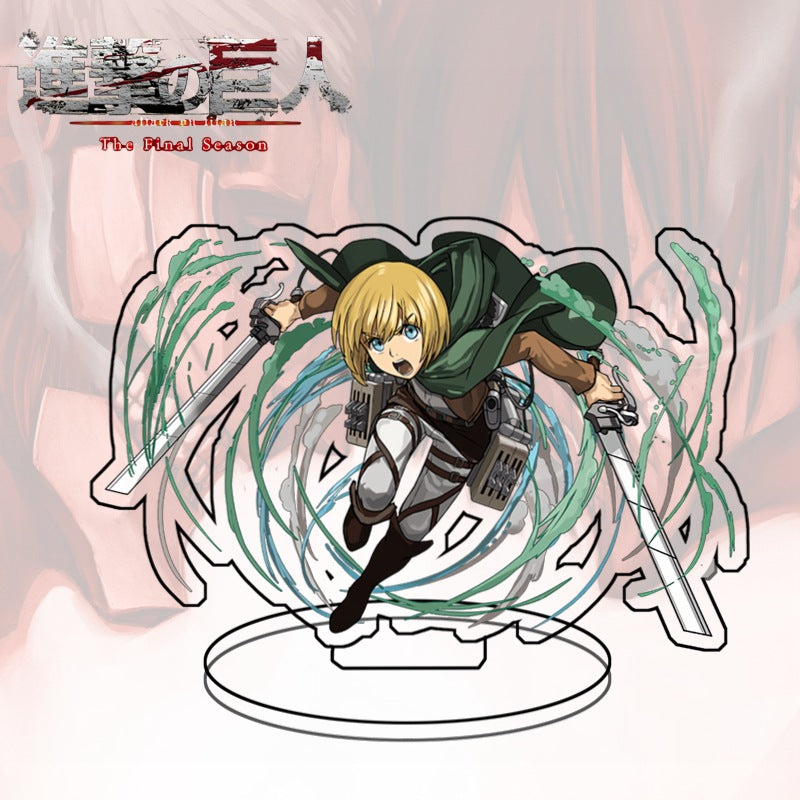 Attack on Titan Acrylic Standee  Eren Yeager Sasha Blouse Anime Figure Desk Decor Collectible Gift