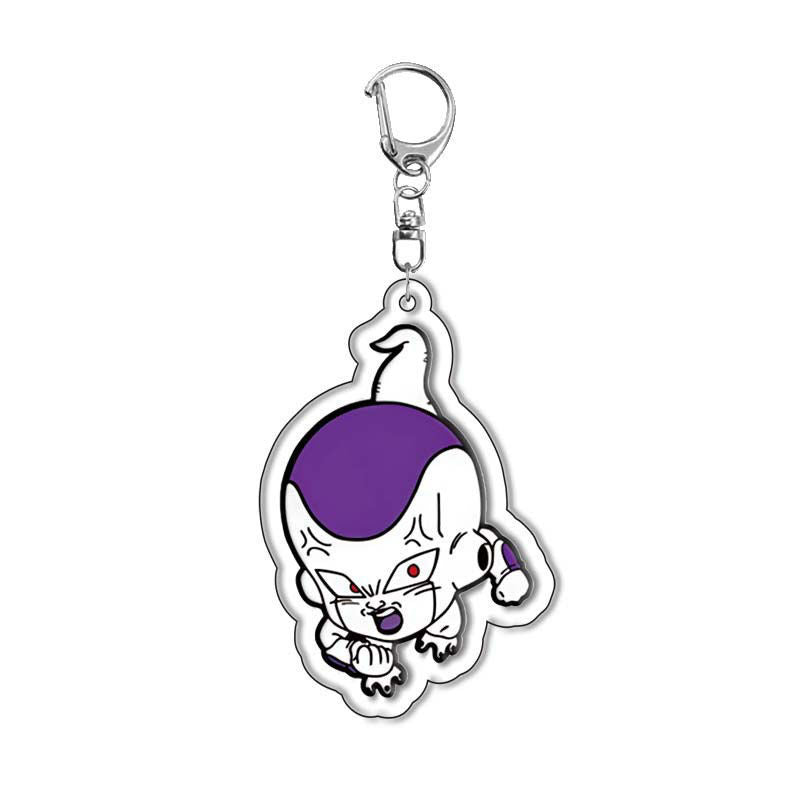 Dragon Ball Acrylic Keychain – Goku, Vegeta, Beerus, Android 18 Super Saiyan Anime Keyring Pendant