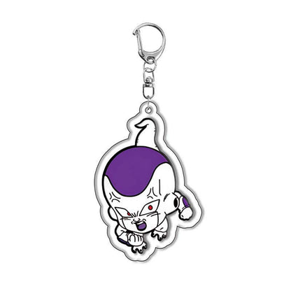 Dragon Ball Acrylic Keychain – Goku, Vegeta, Beerus, Android 18 Super Saiyan Anime Keyring Pendant