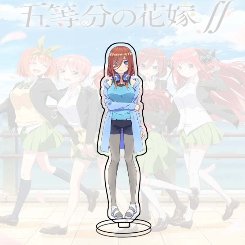 Quintessential Quintuplets Acrylic Stand Miku Ichika Yotsuba Itsuki Heart Anime Figure Desk Decor Gift