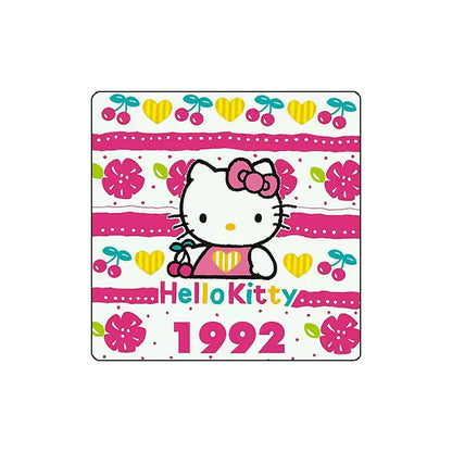 Custom Charm Cute Cartoon Kitty Cat Anniversary  Crystal Glass Soft Magnetic Refrigerator Magnet