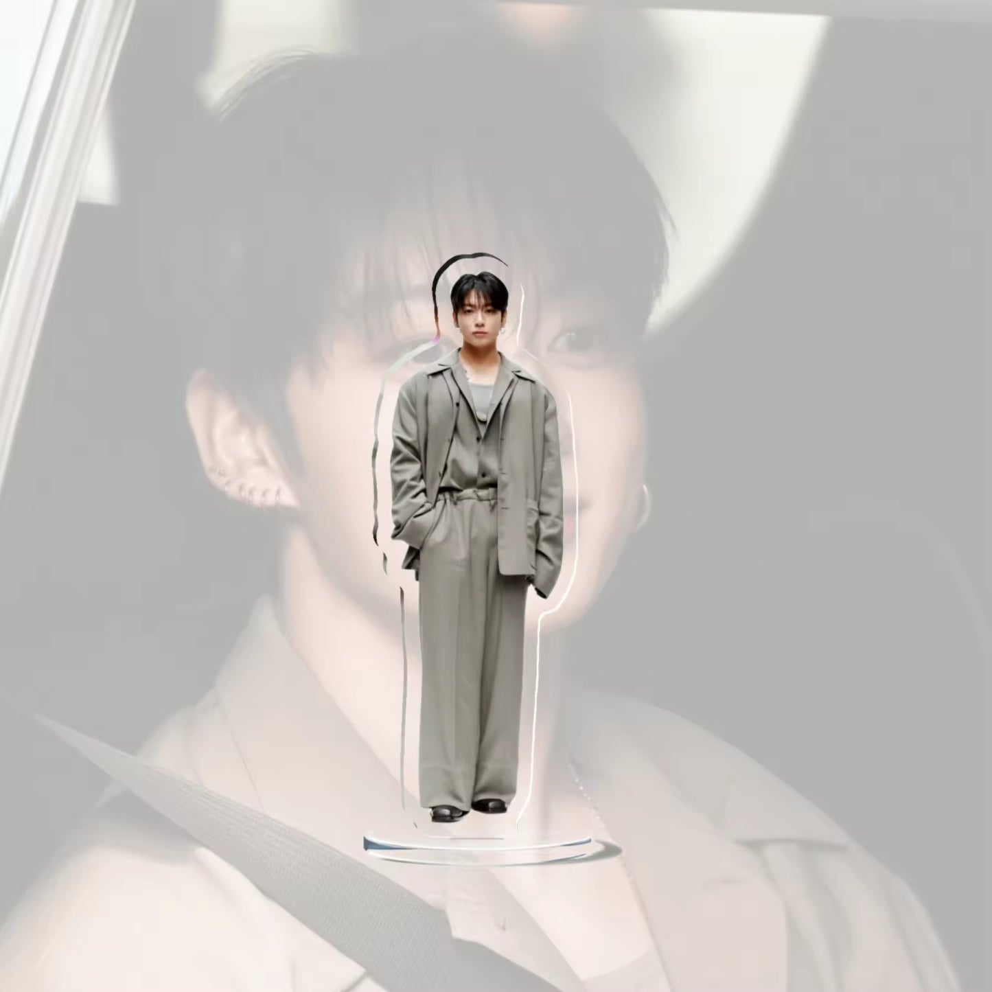 Custom KPOP Jungkook Standee HD Photo Double-Sided UV Printed Eco-Friendly PVC Desktop Display Custom Birthday Gift Standee