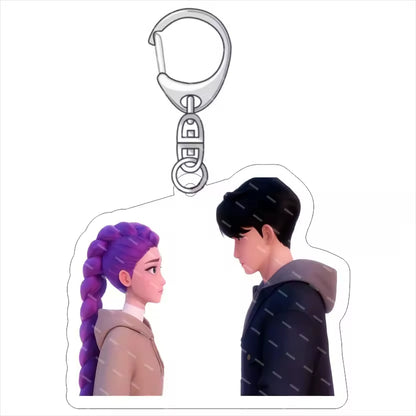 Demon Hunter Anime Cartoon  Acrylic Waterproof Keychain-Wholesale Custom Business Gift