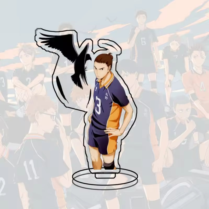 Custom Standee Haikyuu Volleyball Anime Team Acrylic Desktop Stand Figure Hinata Shoyo Kageyama Tobio Gift Decoration