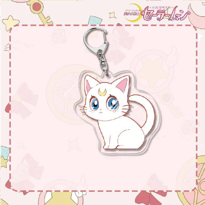 Custom Keychain Cute Cartoon Tsukino Usagi Metal Anime Sailormoon UV Printing Waterproof Bottle Custom Opener