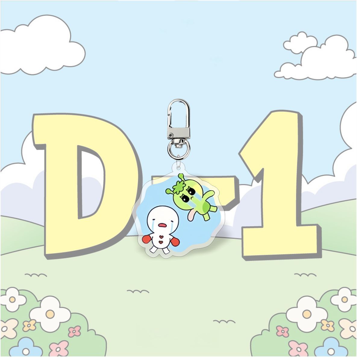 KPOP Idol BOYNEXTDOOR Cute Cartoon Digital Photo Acrylic Keychain UV Printing Waterproof Charm Pendant