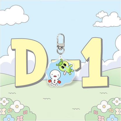 KPOP Idol BOYNEXTDOOR Cute Cartoon Digital Photo Acrylic Keychain UV Printing Waterproof Charm Pendant
