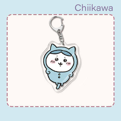 Japanese Anime Chiikawa Acrylic Keychain Hachiware Usagi Cute Lightweight Bag Pendant Decoration Gift