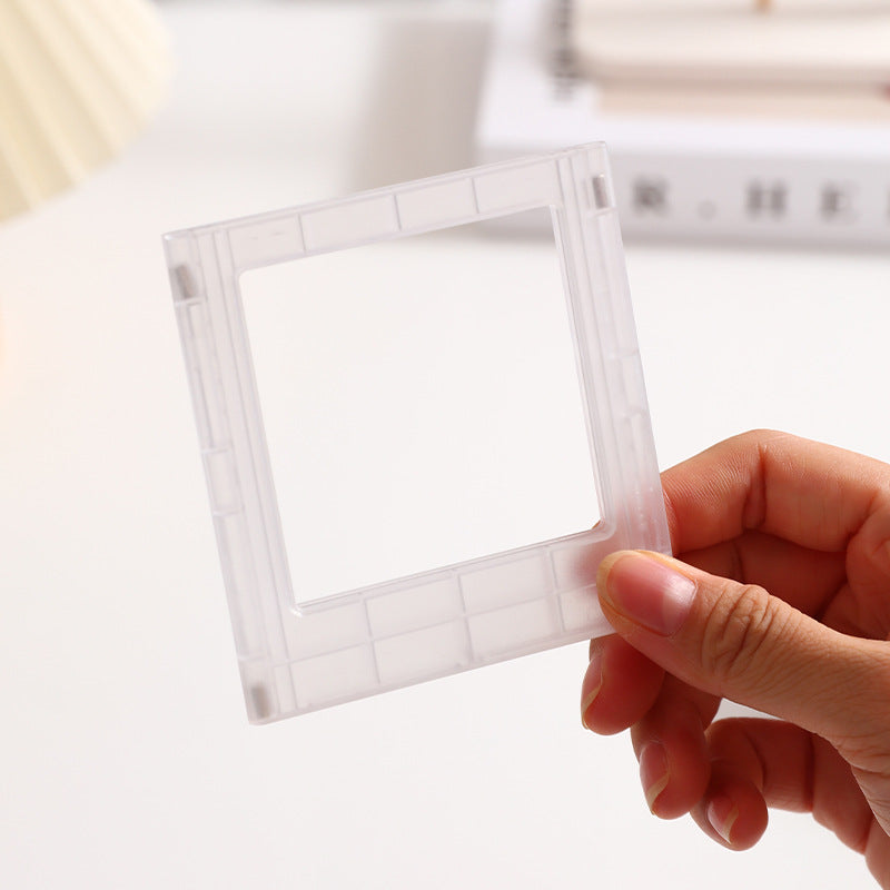 Custom Art Deco Shape Magnetic Sticker Plastic Refrigerator Magnet Mini for Instax Acrylic Picture Frame