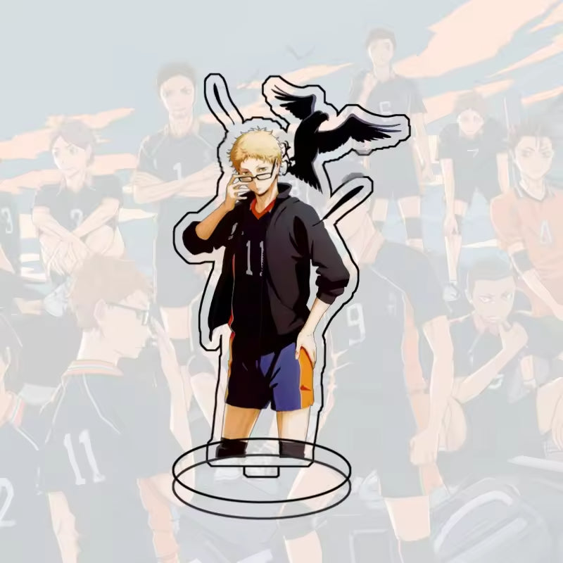 Custom Standee Haikyuu Volleyball Anime Team Acrylic Desktop Stand Figure Hinata Shoyo Kageyama Tobio Gift Decoration