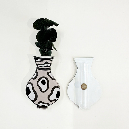 Custom Acrylic Vase Shaped Fridge Magnet Epoxy Coated Artistic Home Decor Magnetic Refrigerator Sticker