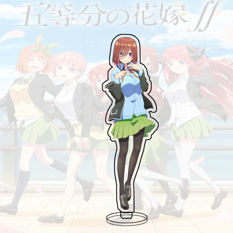 Quintessential Quintuplets Acrylic Stand Miku Ichika Yotsuba Itsuki Heart Anime Figure Desk Decor Gift