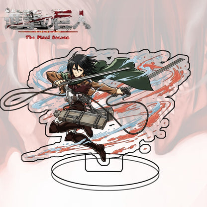 Attack on Titan Acrylic Standee  Eren Yeager Sasha Blouse Anime Figure Desk Decor Collectible Gift