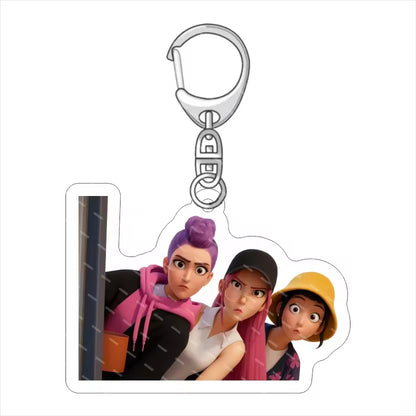 Demon Hunter Anime Cartoon  Acrylic Waterproof Keychain-Wholesale Custom Business Gift