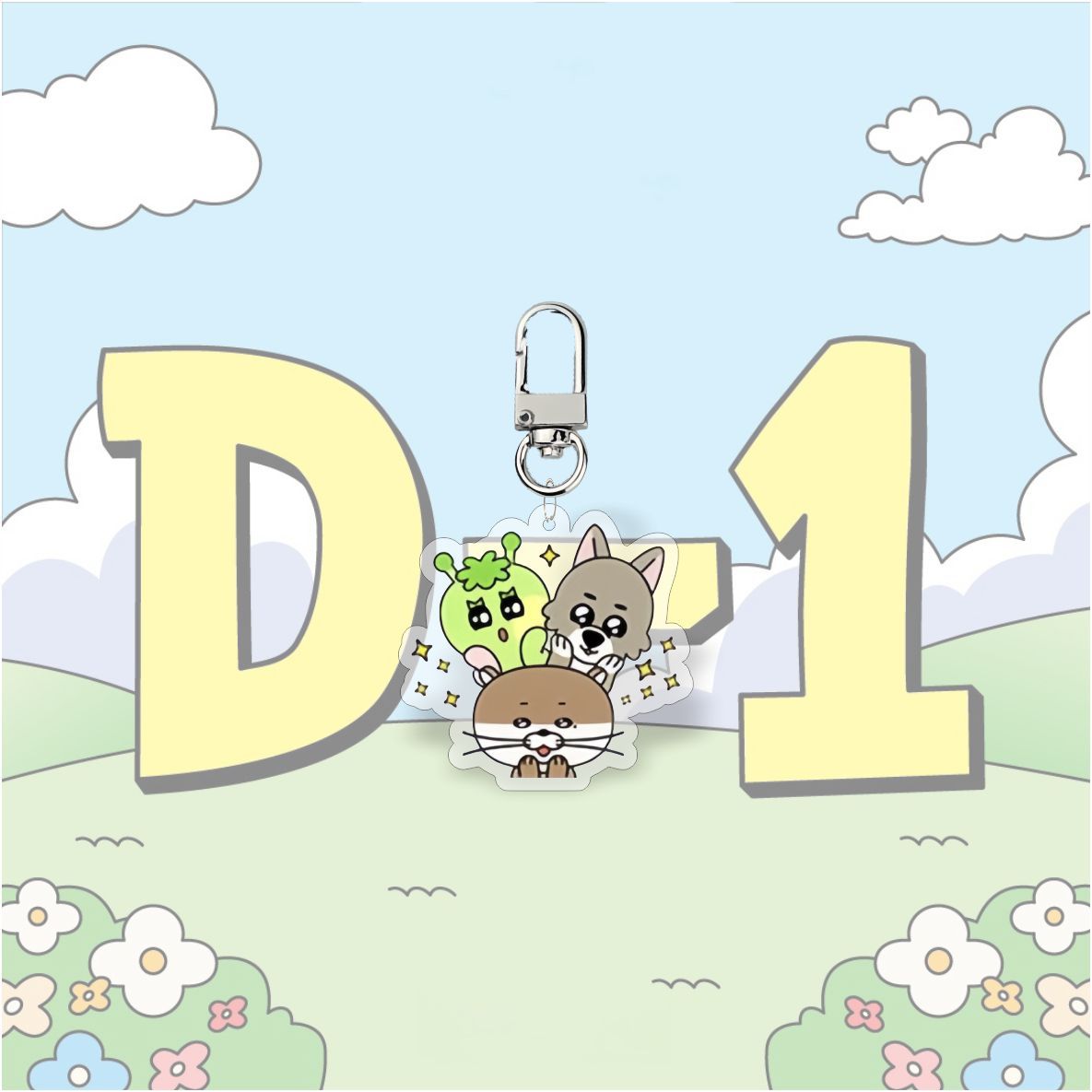 KPOP Idol BOYNEXTDOOR Cute Cartoon Digital Photo Acrylic Keychain UV Printing Waterproof Charm Pendant