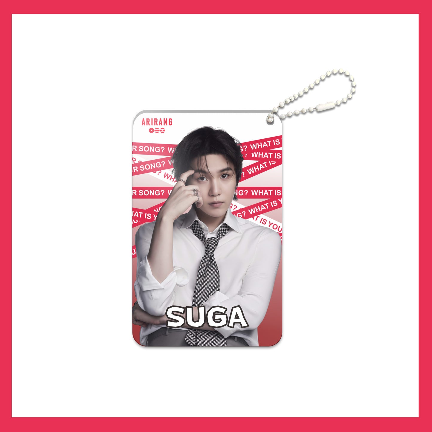 KPOP Custom Keychain Idol World Tour 3-inch ARIARNG Acrylic Keychain Digital Photo Video Recording Fashionable
