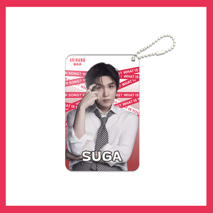 KPOP Custom Keychain Idol World Tour 3-inch ARIARNG Acrylic Keychain Digital Photo Video Recording Fashionable