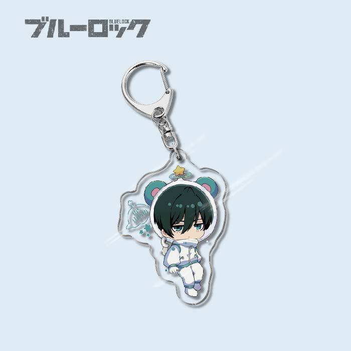 Custom Keychain Designs Anime Blue Lock Cartoon Character Double Sided Acrylic Light Weight UV Printed