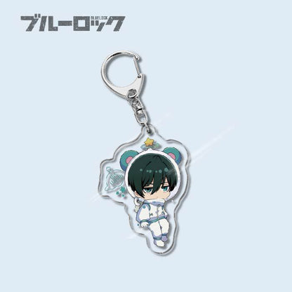 Custom Keychain Designs Anime Blue Lock Cartoon Character Double Sided Acrylic Light Weight UV Printed（副本）