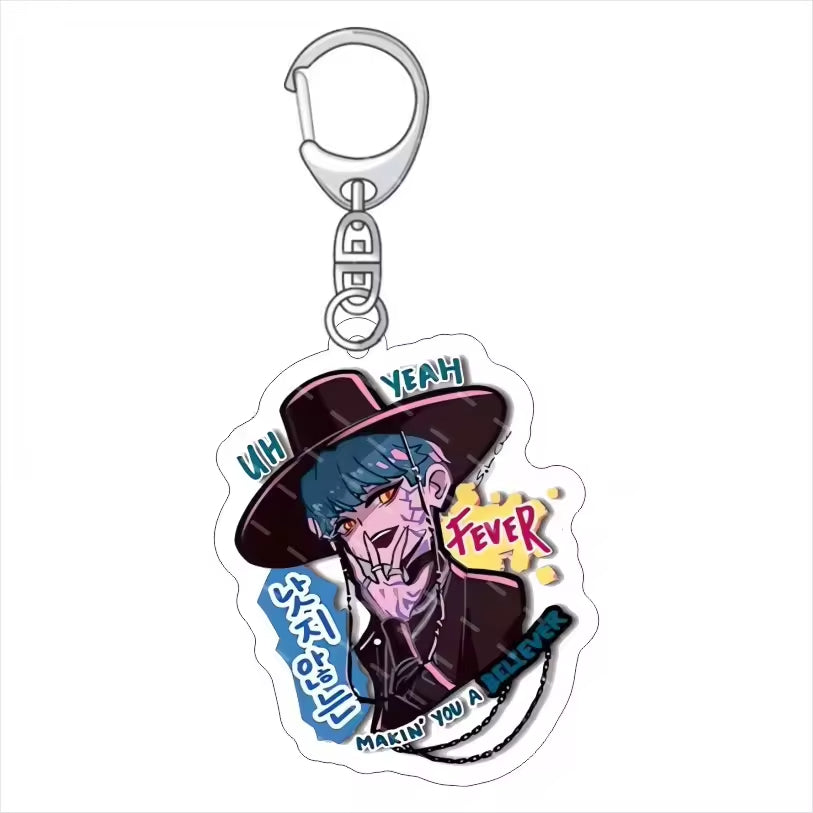 Demon Hunter Anime Cartoon  Acrylic Waterproof Keychain-Wholesale Custom Business Gift