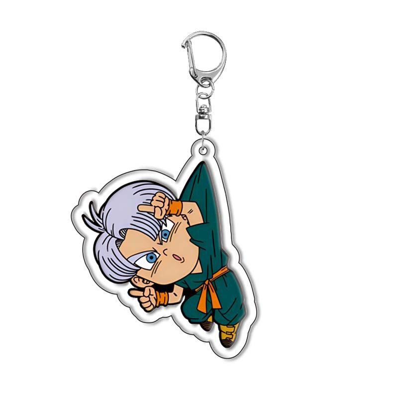 Dragon Ball Acrylic Keychain – Goku, Vegeta, Beerus, Android 18 Super Saiyan Anime Keyring Pendant