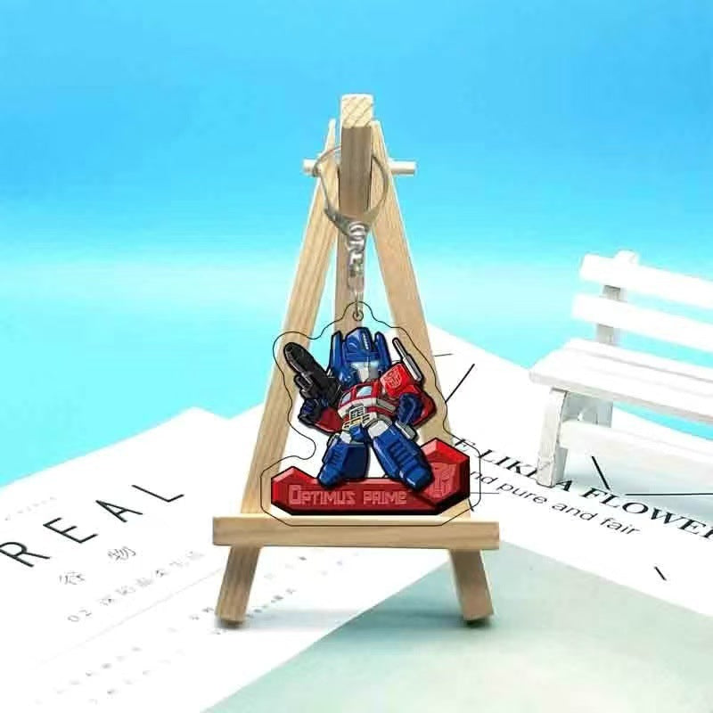 Robot Anime Character Keychain – Cool Mecha Style Pendant for Bags, Car Accessories & Gifts Acrylic Keychain