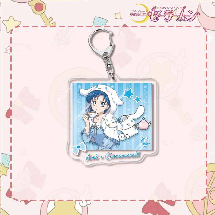 Custom Keychain Cute Cartoon Tsukino Usagi Metal Anime Sailormoon UV Printing Waterproof Bottle Custom Opener