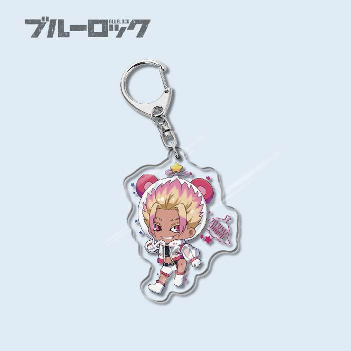 Custom Keychain Designs Anime Blue Lock Cartoon Character Double Sided Acrylic Light Weight UV Printed