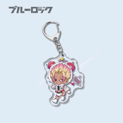 Custom Keychain Designs Anime Blue Lock Cartoon Character Double Sided Acrylic Light Weight UV Printed（副本）