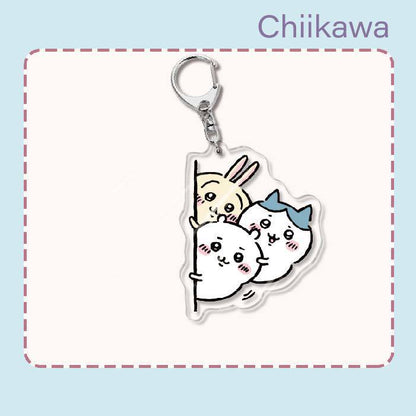Japanese Anime Chiikawa Acrylic Keychain Hachiware Usagi Cute Lightweight Bag Pendant Decoration Gift