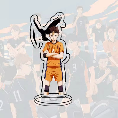 Custom Standee Haikyuu Volleyball Anime Team Acrylic Desktop Stand Figure Hinata Shoyo Kageyama Tobio Gift Decoration
